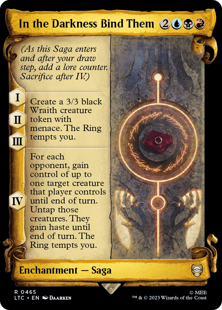 In the Darkness Bind Them [The Lord of the Rings: Tales of Middle-Earth Commander Showcase Scrolls] | Devastation Store