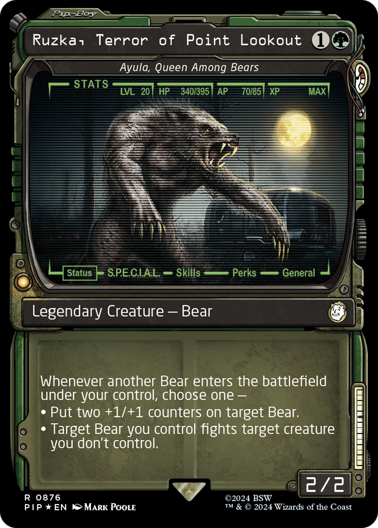 Ruzka, Terror of Point Lookout - Ayula, Queen Among Bears (Showcase) (Surge Foil) [Fallout] | Devastation Store