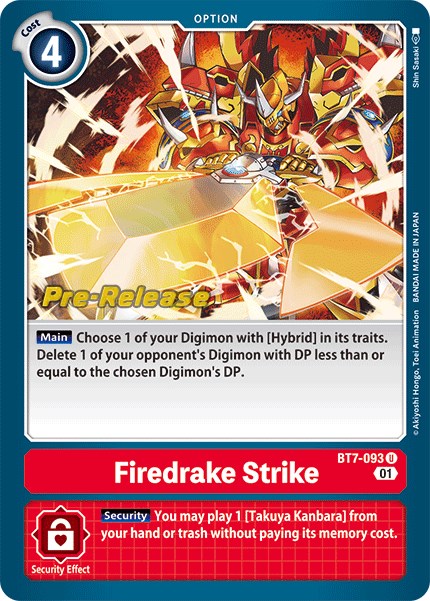 Firedrake Strike [BT7-093] [Next Adventure Pre-Release Cards] | Devastation Store