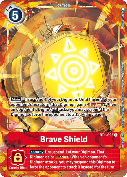Brave Shield [BT1-095] (Dash Pack) [Release Special Booster Ver.1.5 Promos] | Devastation Store