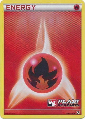 Fire Energy (106/114) (Play Pokemon Promo) [Black & White: Base Set] | Devastation Store