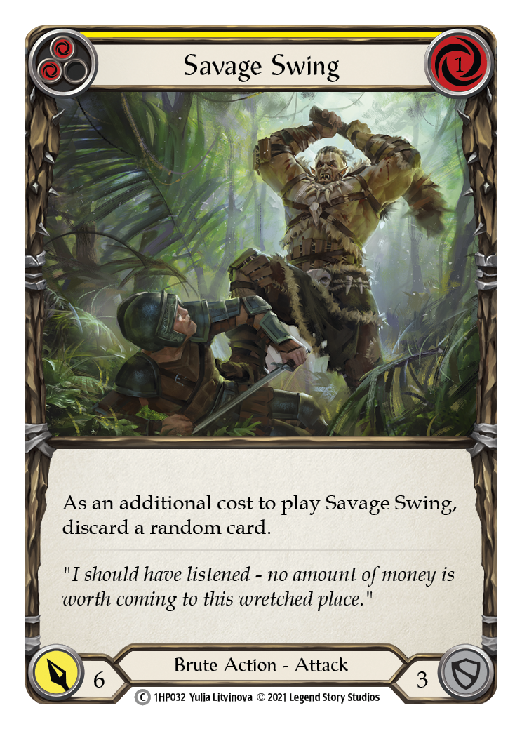 Savage Swing (Yellow) [1HP032] | Devastation Store