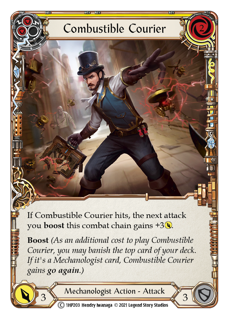 Combustible Courier (Yellow) [1HP203] | Devastation Store