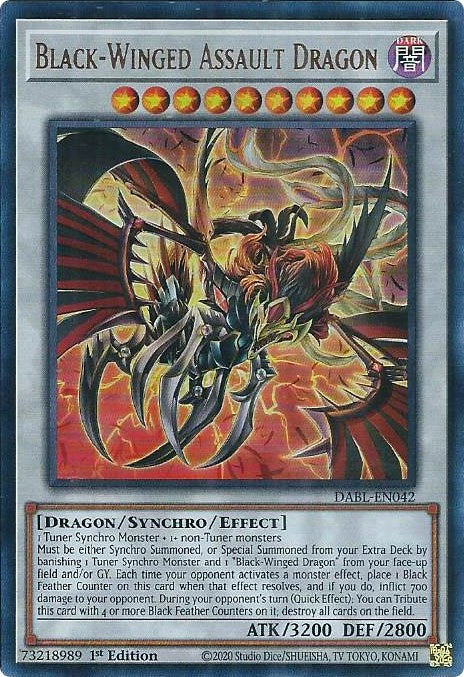Black-Winged Assault Dragon [DABL-EN042] Ultra Rare | Devastation Store