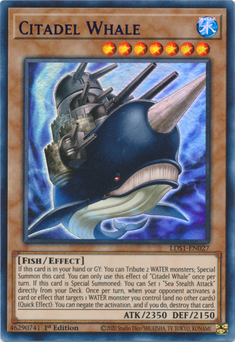 Citadel Whale (Purple) [LDS1-EN027] Ultra Rare | Devastation Store