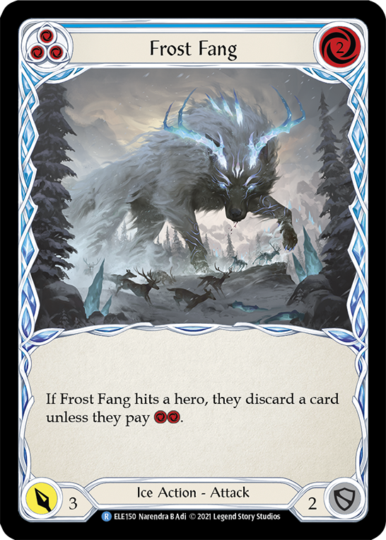 Frost Fang (Blue) [ELE150] (Tales of Aria)  1st Edition Rainbow Foil | Devastation Store