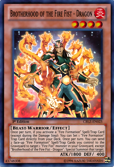Brotherhood of the Fire Fist - Dragon [CBLZ-EN025] Super Rare | Devastation Store