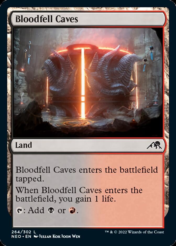 Bloodfell Caves [Kamigawa: Neon Dynasty] | Devastation Store