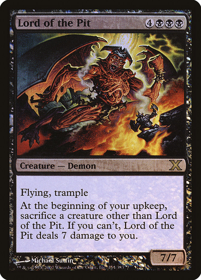 Lord of the Pit (Premium Foil) [Tenth Edition] | Devastation Store