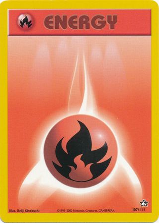 Fire Energy (107/111) [Neo Genesis Unlimited] | Devastation Store