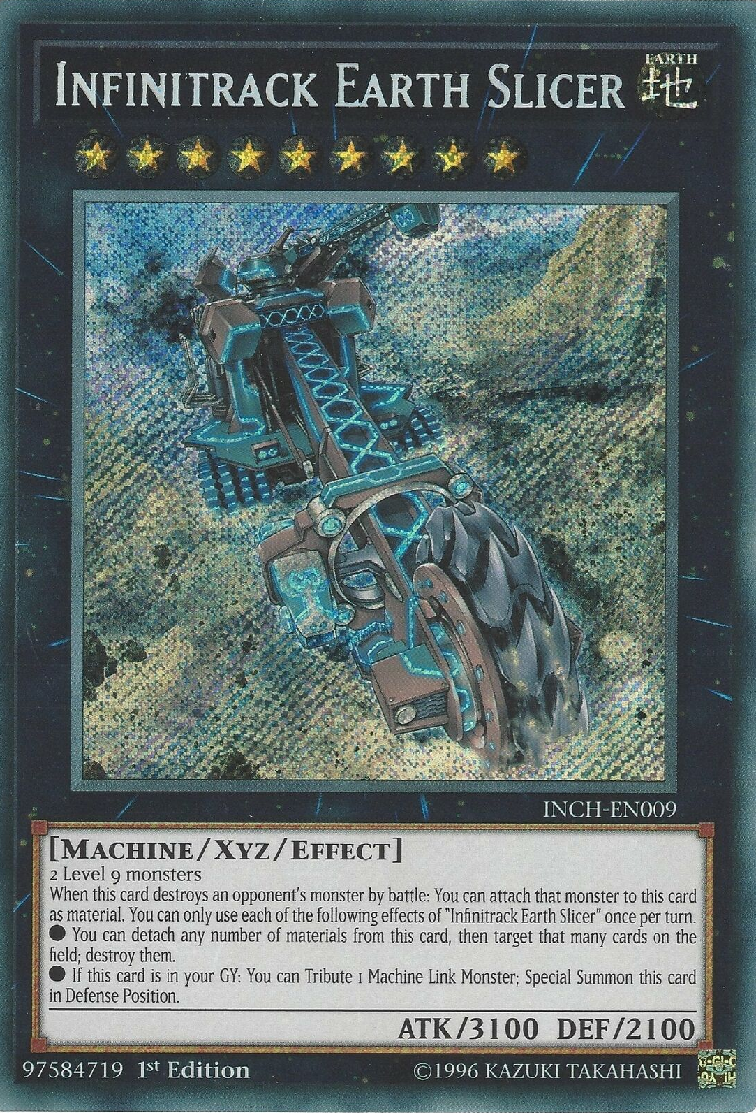 Infinitrack Earth Slicer [INCH-EN009] Secret Rare | Devastation Store