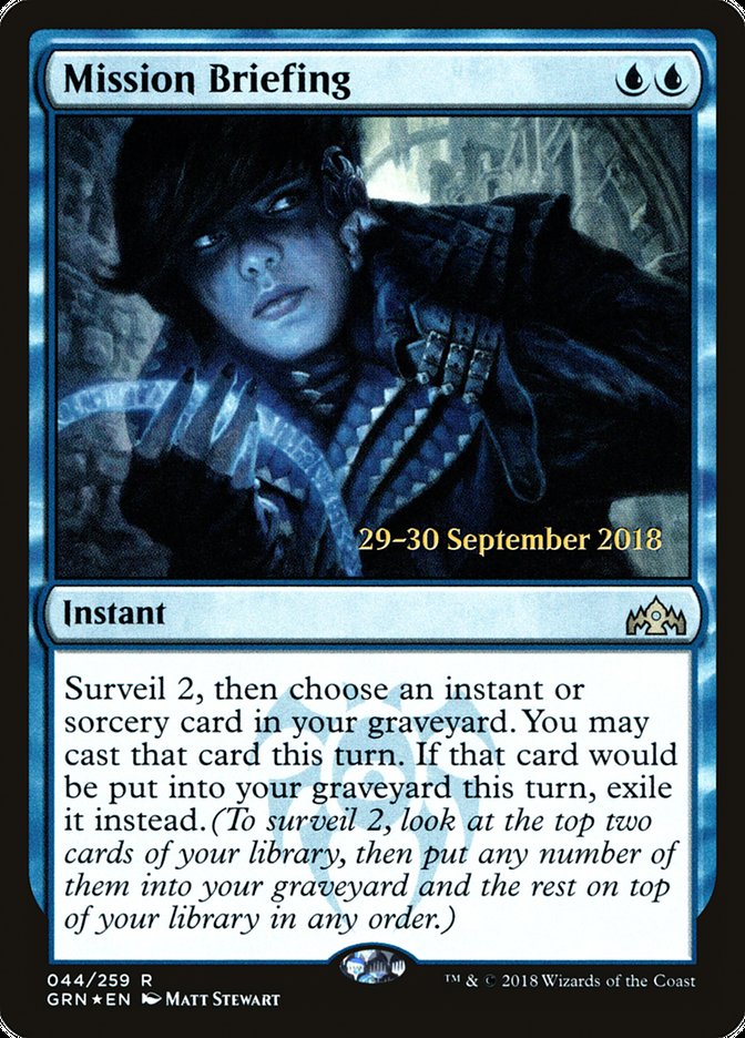 Mission Briefing  [Guilds of Ravnica Prerelease Promos] | Devastation Store