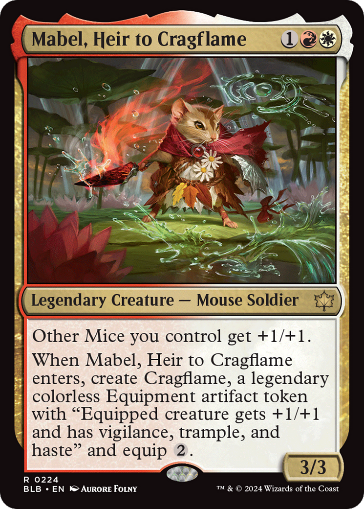 Mabel, Heir to Cragflame [Bloomburrow] | Devastation Store