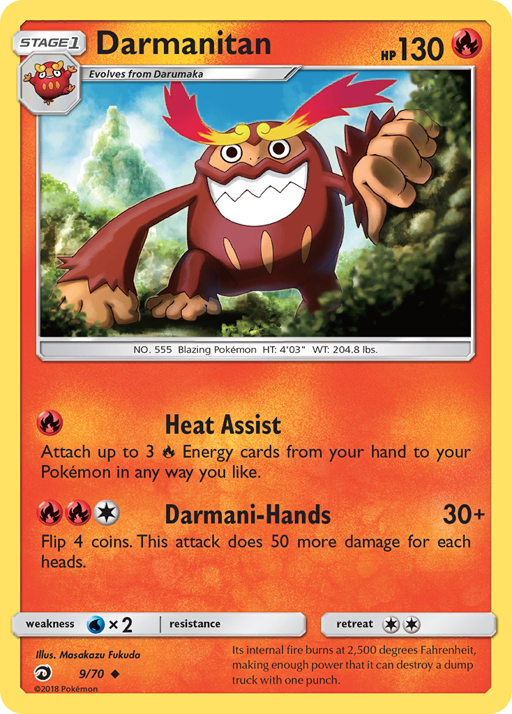 Darmanitan (9/70) [Sun & Moon: Dragon Majesty] | Devastation Store