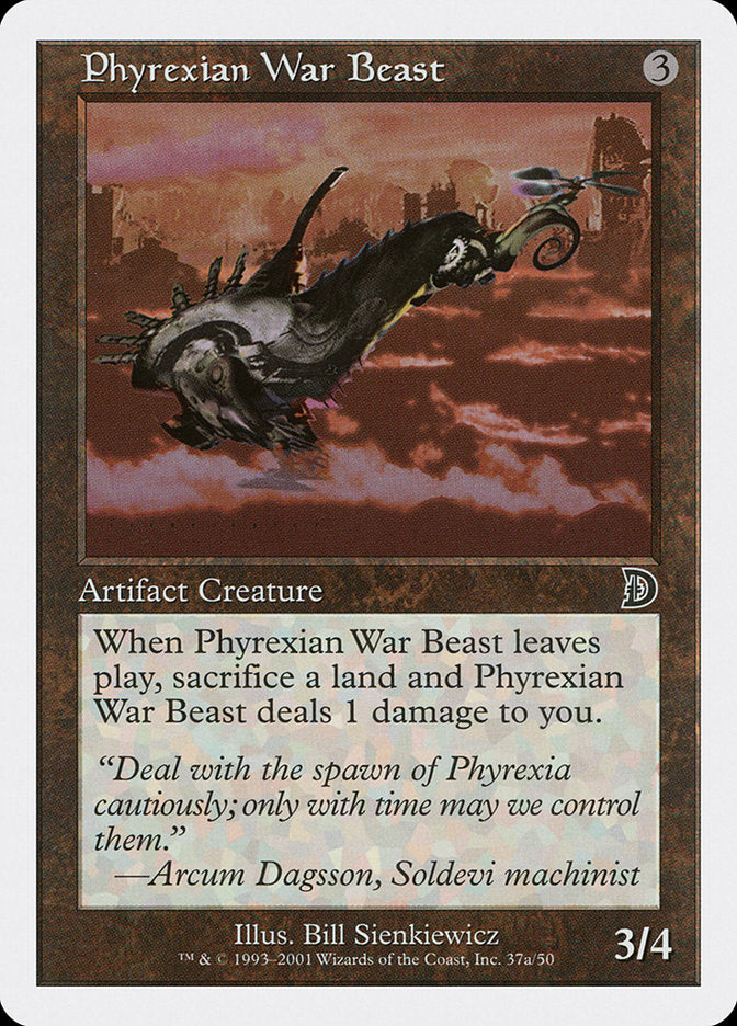 Phyrexian War Beast (Signature on Left) [Deckmasters] | Devastation Store