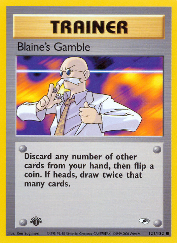 Blaine's Gamble (121/132) [Gym Heroes 1st Edition] | Devastation Store