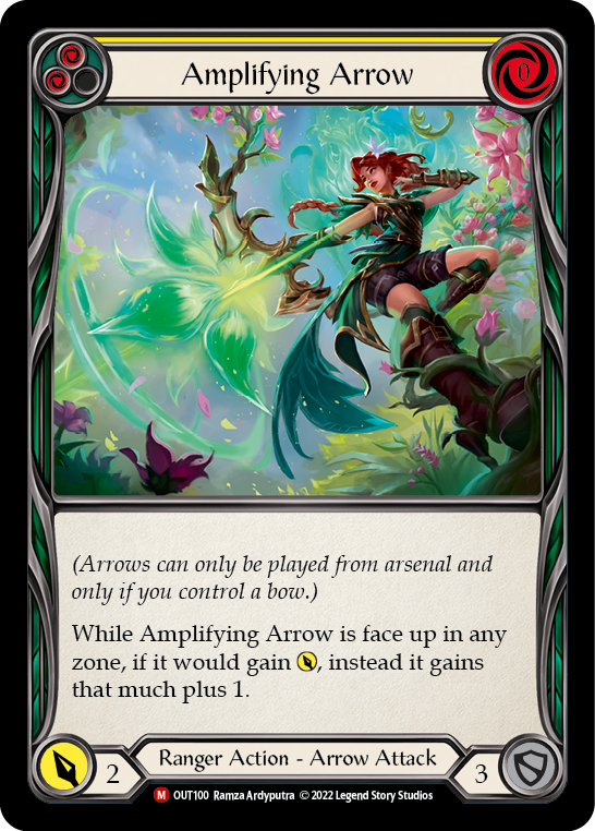 Amplifying Arrow [OUT100] (Outsiders)  Rainbow Foil | Devastation Store