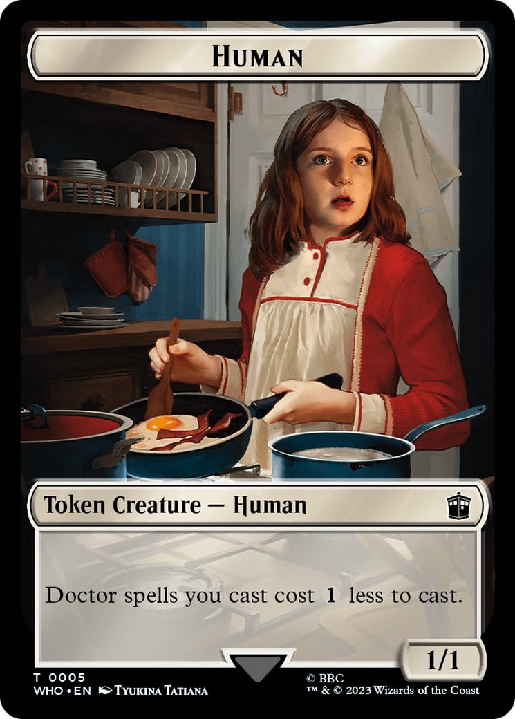 Human (0005) // Treasure (0029) Double-Sided Token [Doctor Who Tokens] | Devastation Store