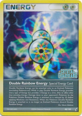 Double Rainbow Energy (88/100) (Stamped) [EX: Crystal Guardians] | Devastation Store