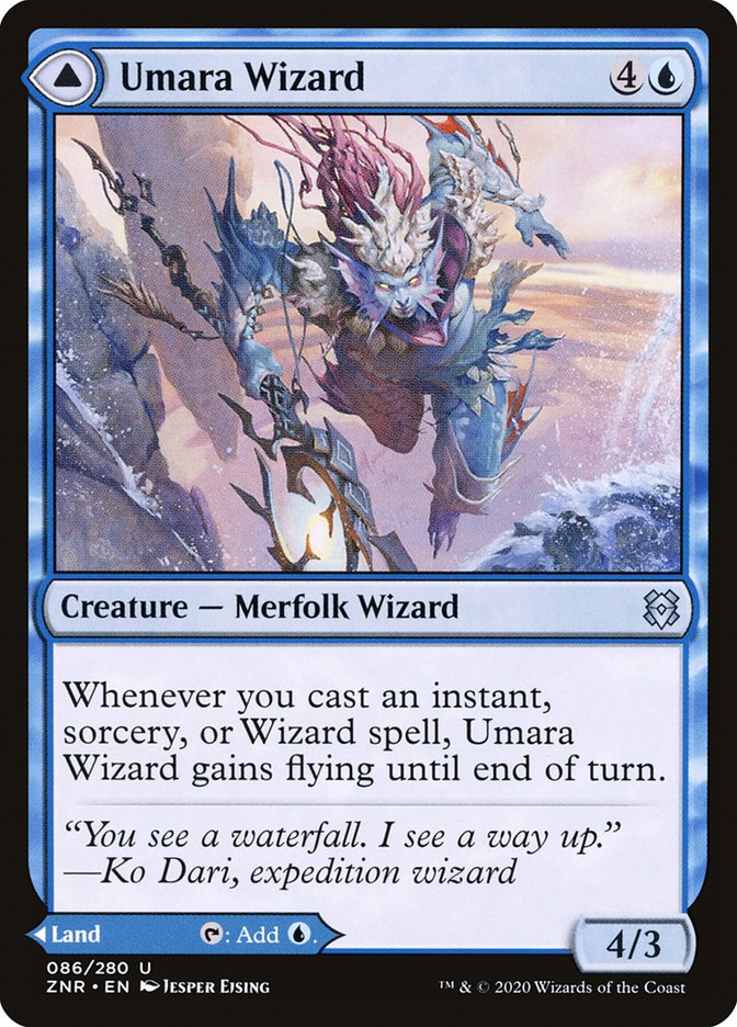 Umara Wizard // Umara Skyfalls [Zendikar Rising] | Devastation Store