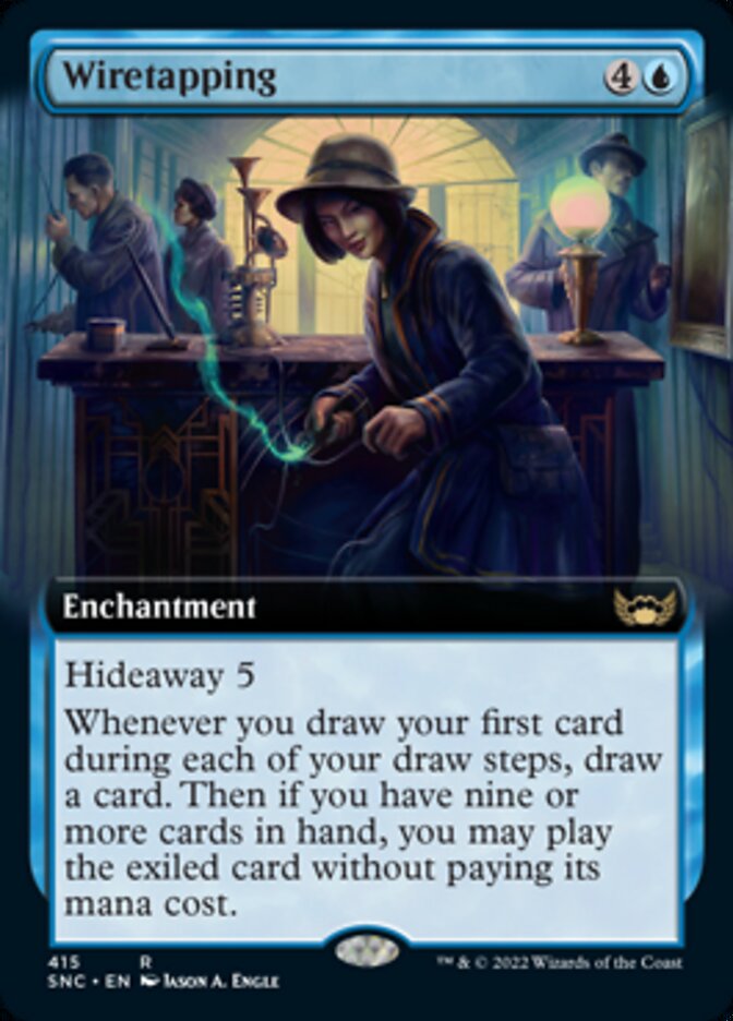 Wiretapping (Extended Art) [Streets of New Capenna] | Devastation Store