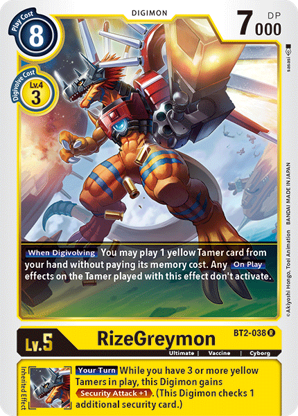 RizeGreymon [BT2-038] [Release Special Booster Ver.1.5] | Devastation Store