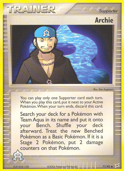 Archie (71/95) [EX: Team Magma vs Team Aqua] | Devastation Store