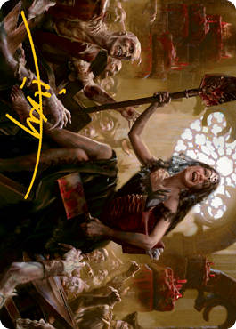 Gisa, Glorious Resurrector Art Card (Gold-Stamped Signature) [Innistrad: Midnight Hunt Art Series] | Devastation Store