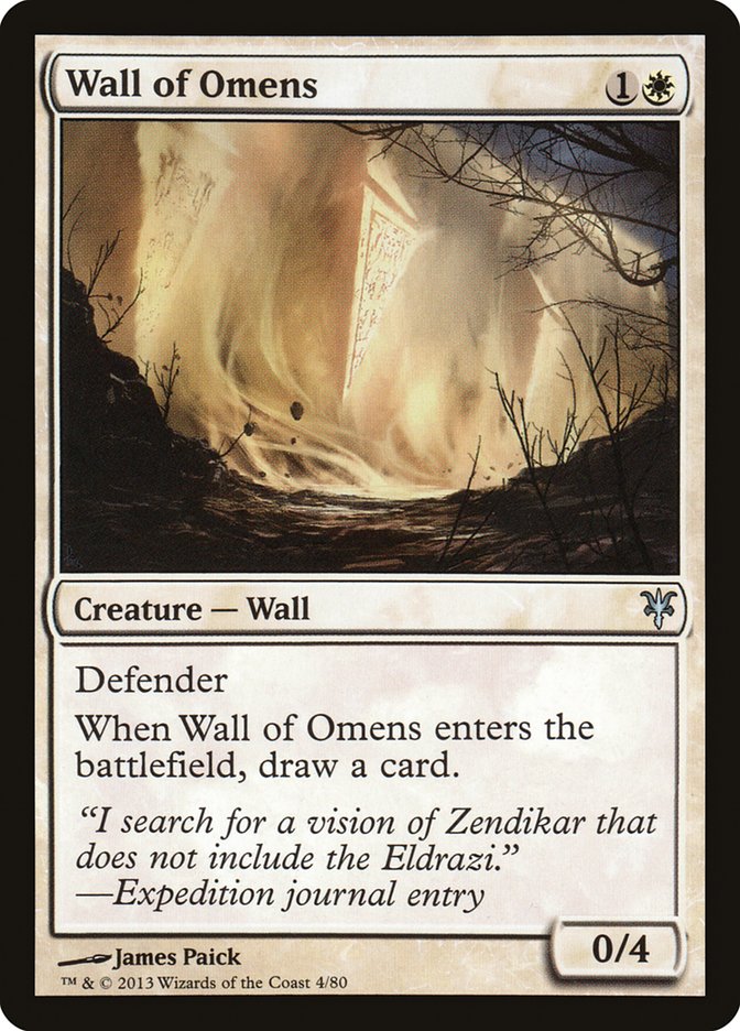 Wall of Omens [Duel Decks: Sorin vs. Tibalt] - Devastation Store | Devastation Store