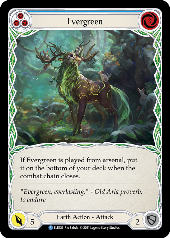 Evergreen (Blue) [ELE121] (Tales of Aria)  1st Edition Normal | Devastation Store