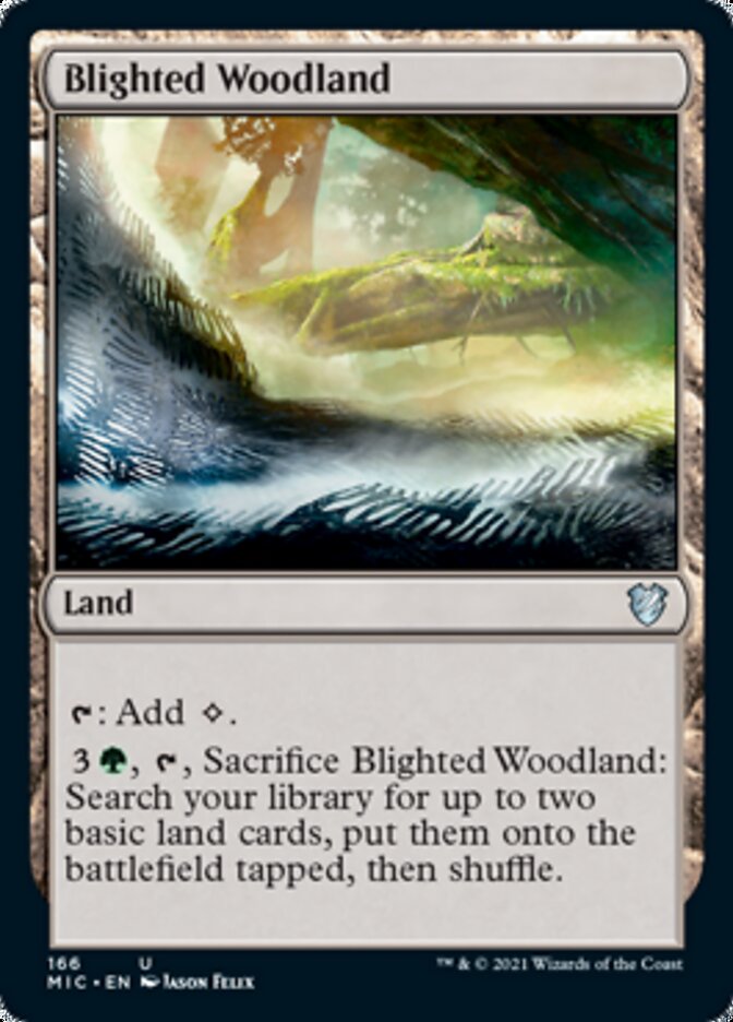 Blighted Woodland [Innistrad: Midnight Hunt Commander] | Devastation Store