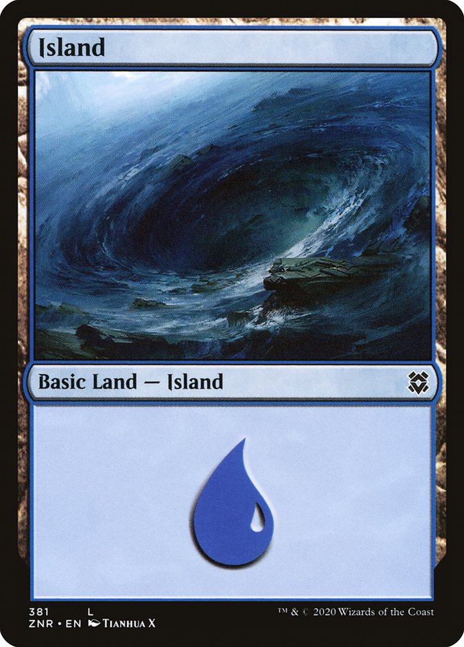 Island (381) [Zendikar Rising] | Devastation Store
