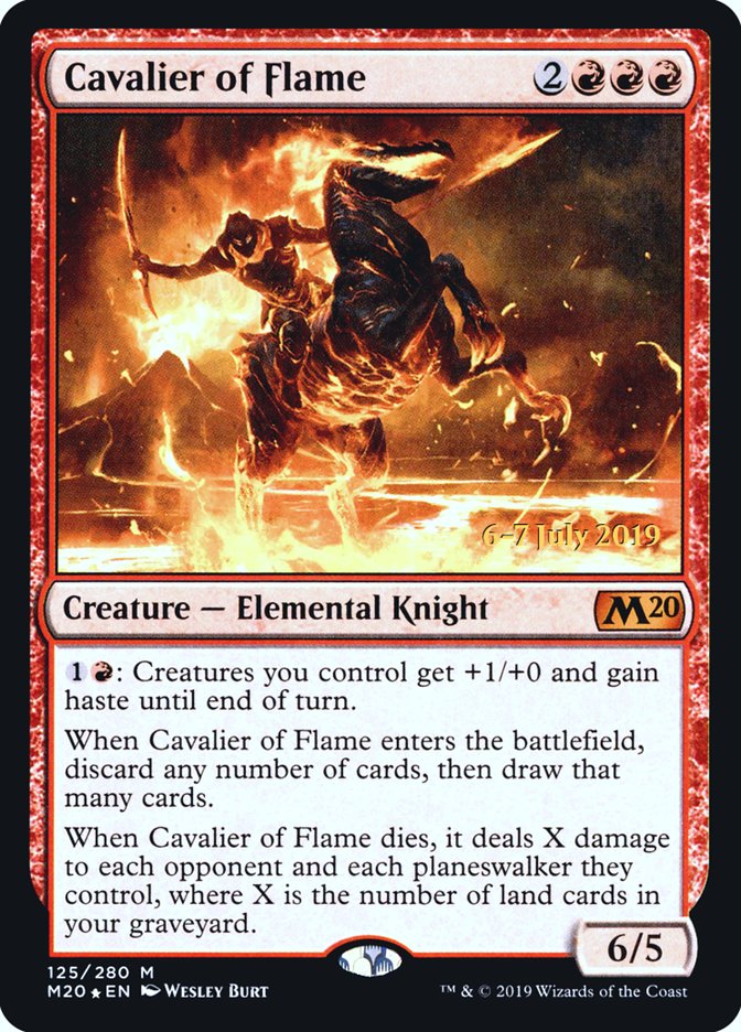 Cavalier of Flame  [Core Set 2020 Prerelease Promos] | Devastation Store