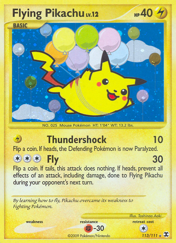 Flying Pikachu (113/111) [Platinum: Rising Rivals] | Devastation Store