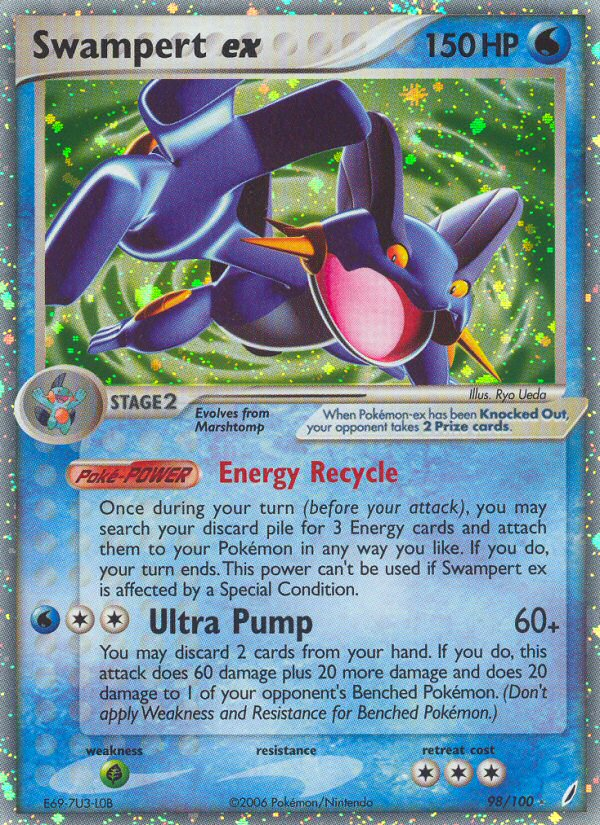 Swampert ex (98/100) [EX: Crystal Guardians] | Devastation Store