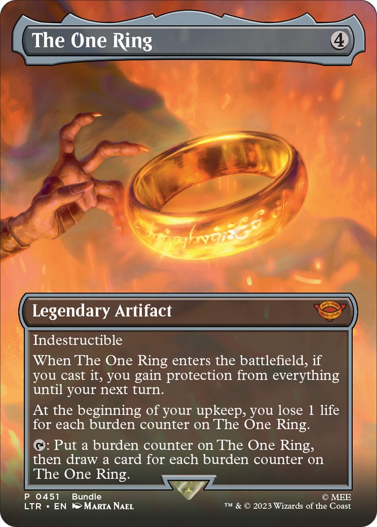 The One Ring (Borderless Alternate Art) [The Lord of the Rings: Tales of Middle-Earth] | Devastation Store