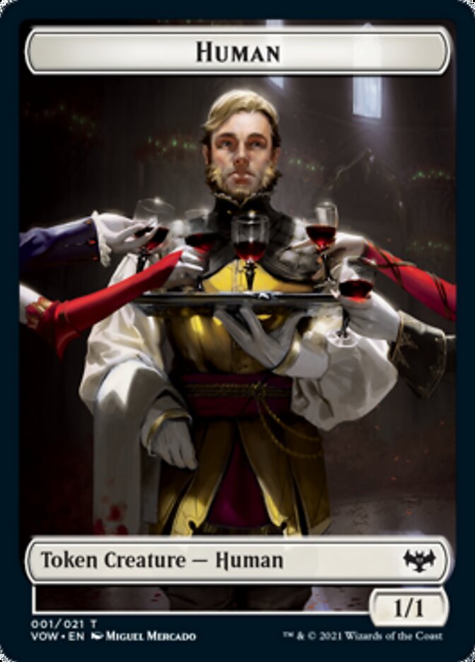 Human Token (001) [Innistrad: Crimson Vow Tokens] | Devastation Store