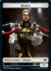 Human (001) // Zombie (005) Double-sided Token [Innistrad: Crimson Vow Tokens] | Devastation Store