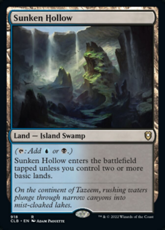 Sunken Hollow [Commander Legends: Battle for Baldur's Gate] | Devastation Store