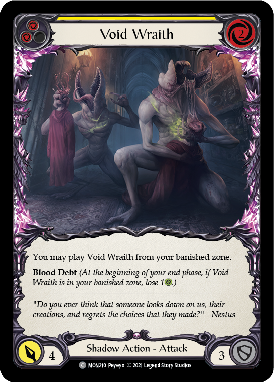 Void Wraith (Yellow) [MON210] 1st Edition Normal - Devastation Store | Devastation Store