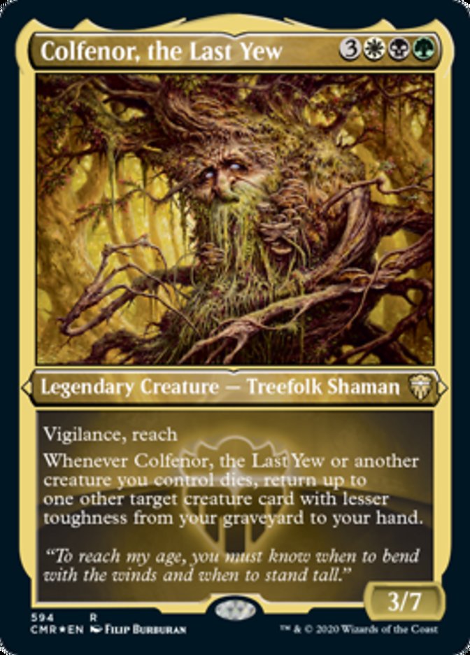 Colfenor, the Last Yew (Etched) [Commander Legends] | Devastation Store