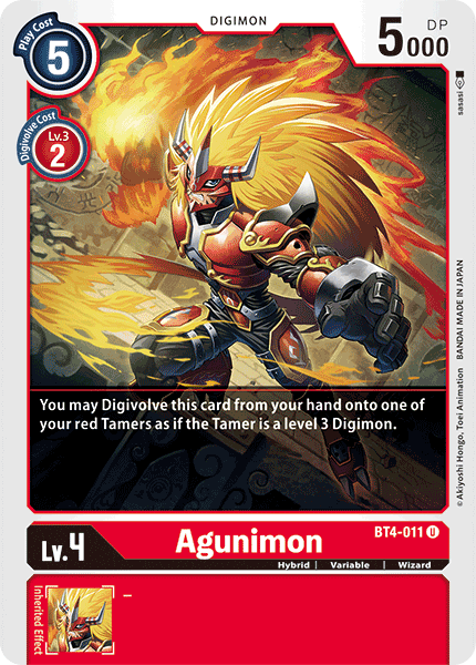 Agunimon [BT4-011] [Great Legend] | Devastation Store