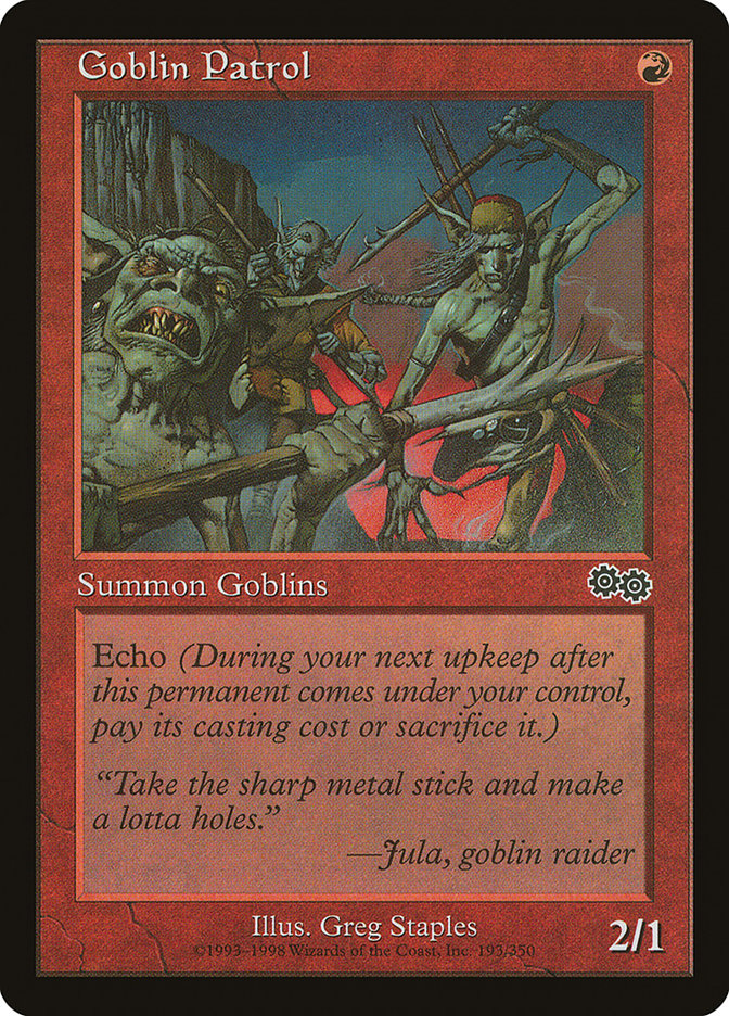 Goblin Patrol [Urza's Saga] | Devastation Store