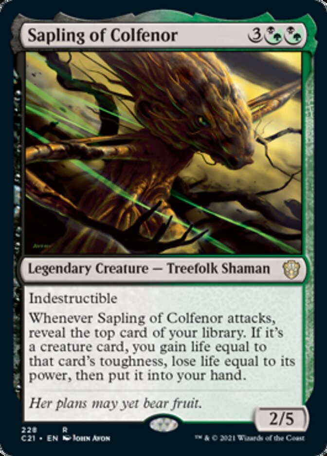 Sapling of Colfenor [Commander 2021] | Devastation Store