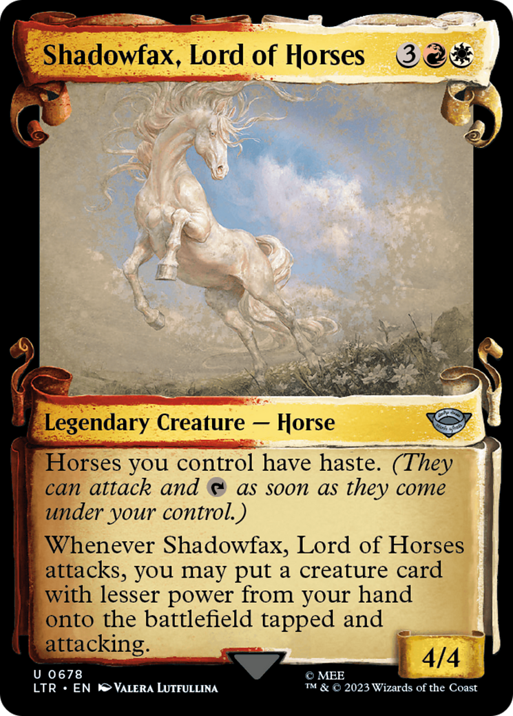 Shadowfax, Lord of Horses [The Lord of the Rings: Tales of Middle-Earth Showcase Scrolls] | Devastation Store
