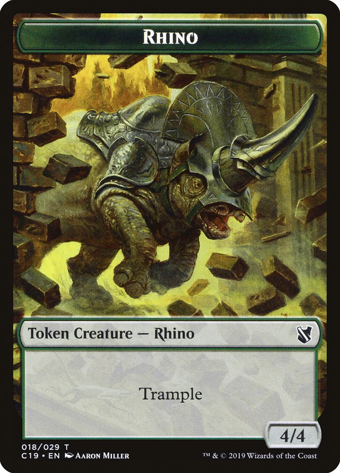 Rhino [Commander 2019 Tokens] | Devastation Store