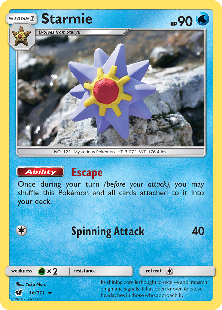 Starmie (16/111) [Sun & Moon: Crimson Invasion] | Devastation Store