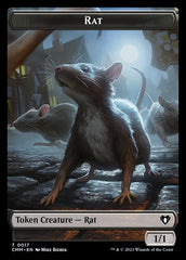 Treasure // Rat Double-Sided Token [Commander Masters Tokens] | Devastation Store