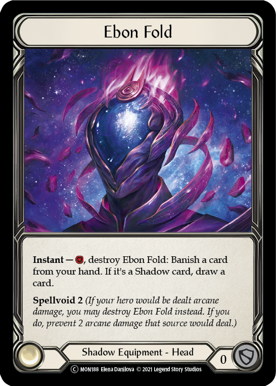 Ebon Fold (Rainbow Foil) [U-MON188-RF] Unlimited Edition Rainbow Foil | Devastation Store