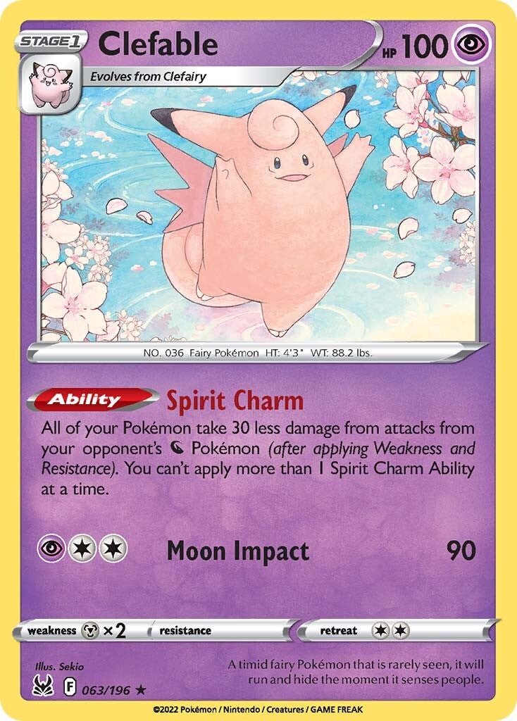 Clefable (063/196) [Sword & Shield: Lost Origin] | Devastation Store